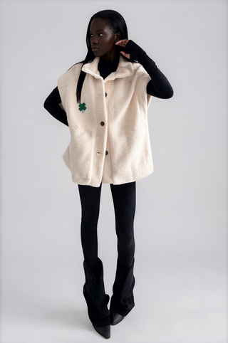 'Clover Kisses' Painted Vest