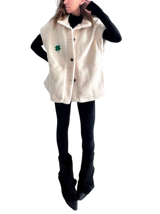 'Clover Kisses' Painted Vest