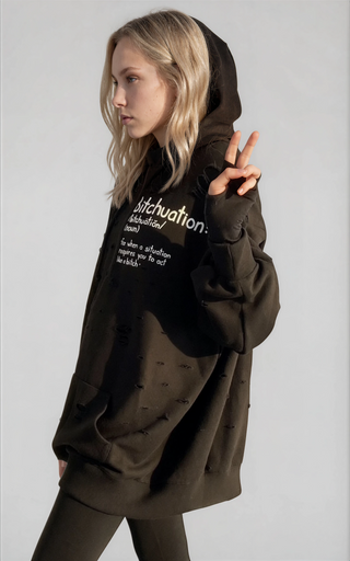 'B*tchuation' Painted Hoodie