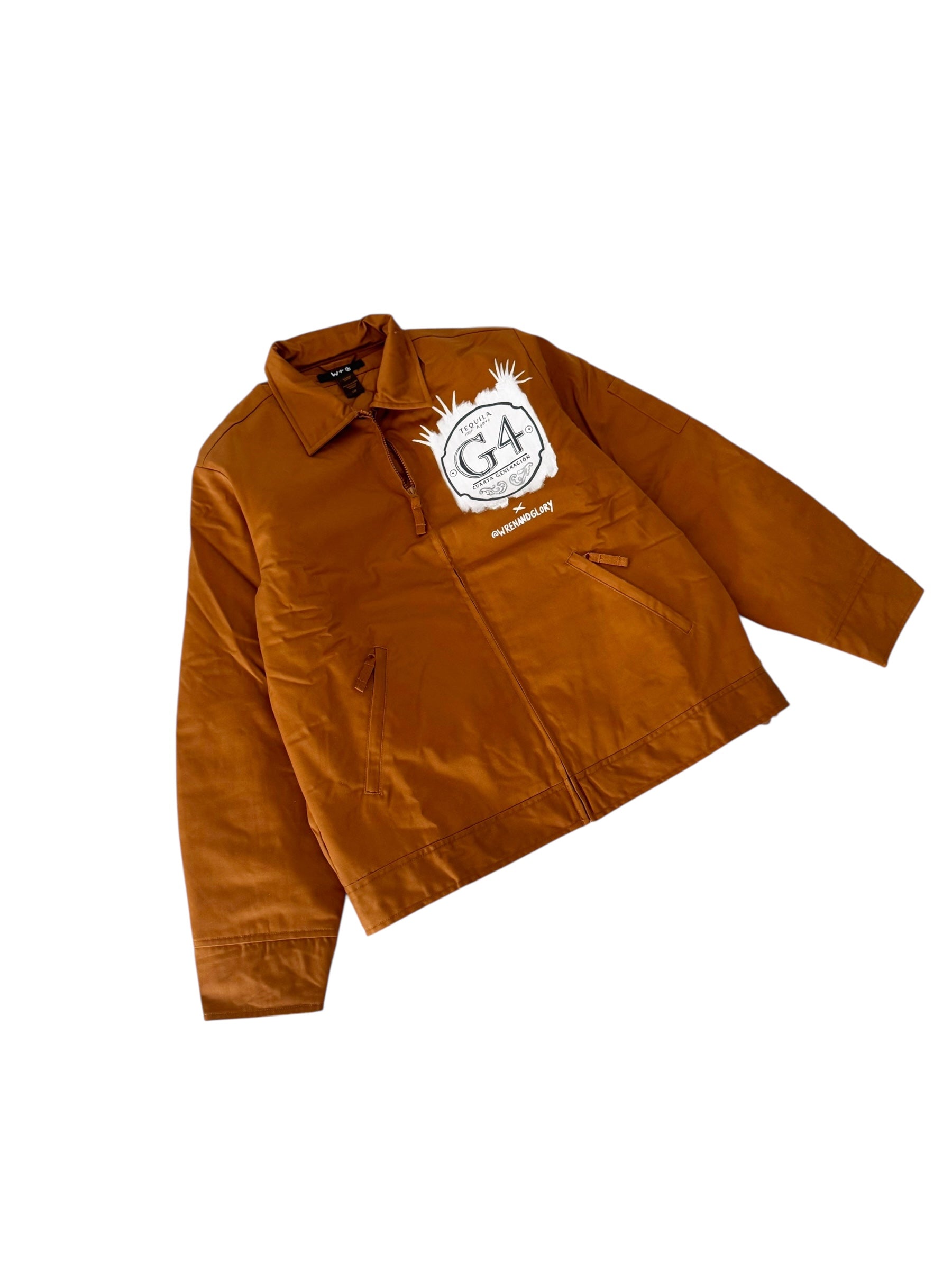 'Tequila Speaks' Painted Jacket