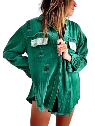 'Love & Tennis' Painted Jacket