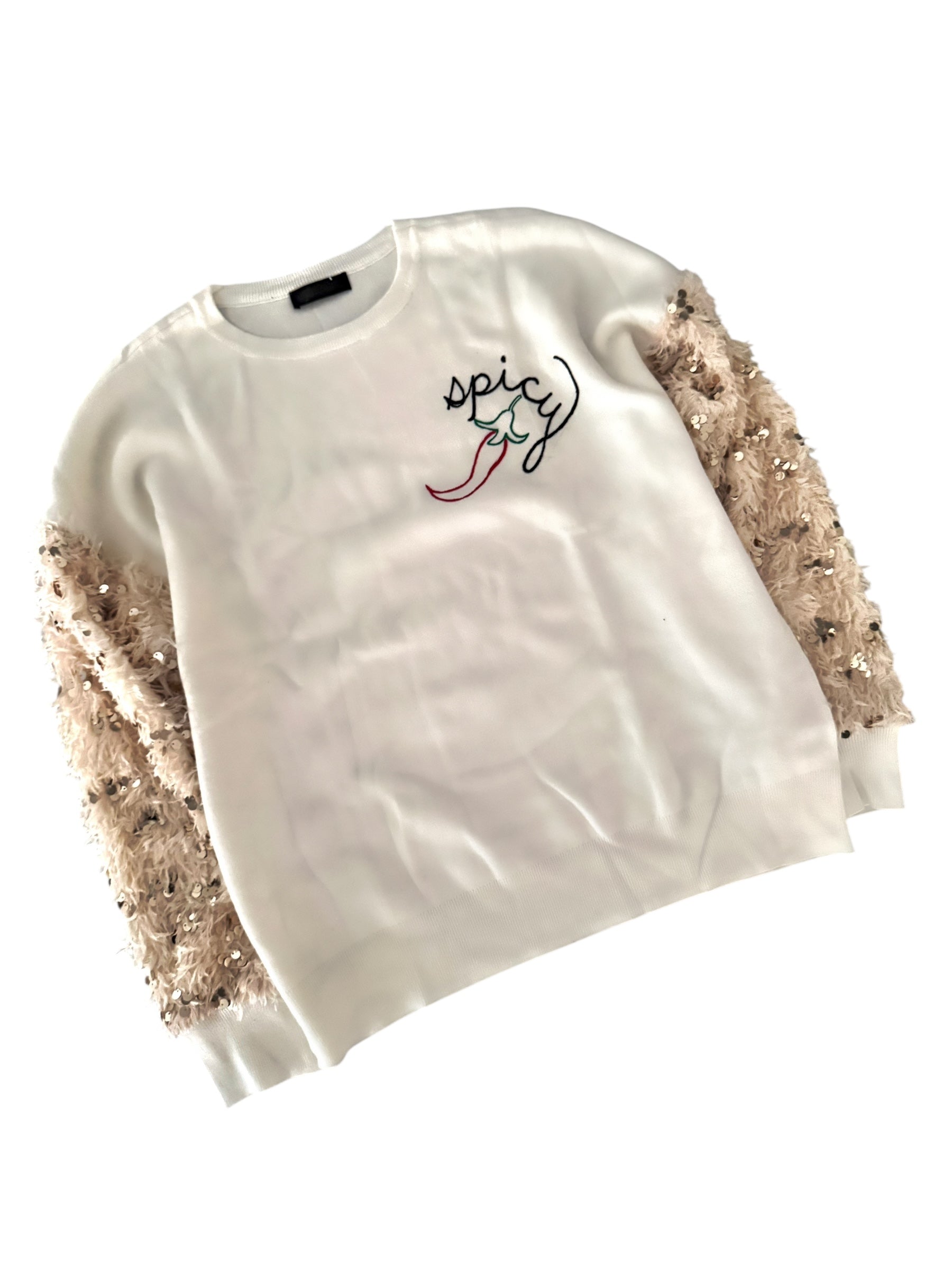 'Spicy' Painted Knit Sweater