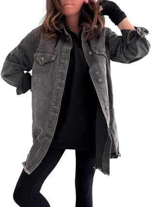 'Disgruntled Pelicans' Painted Jacket