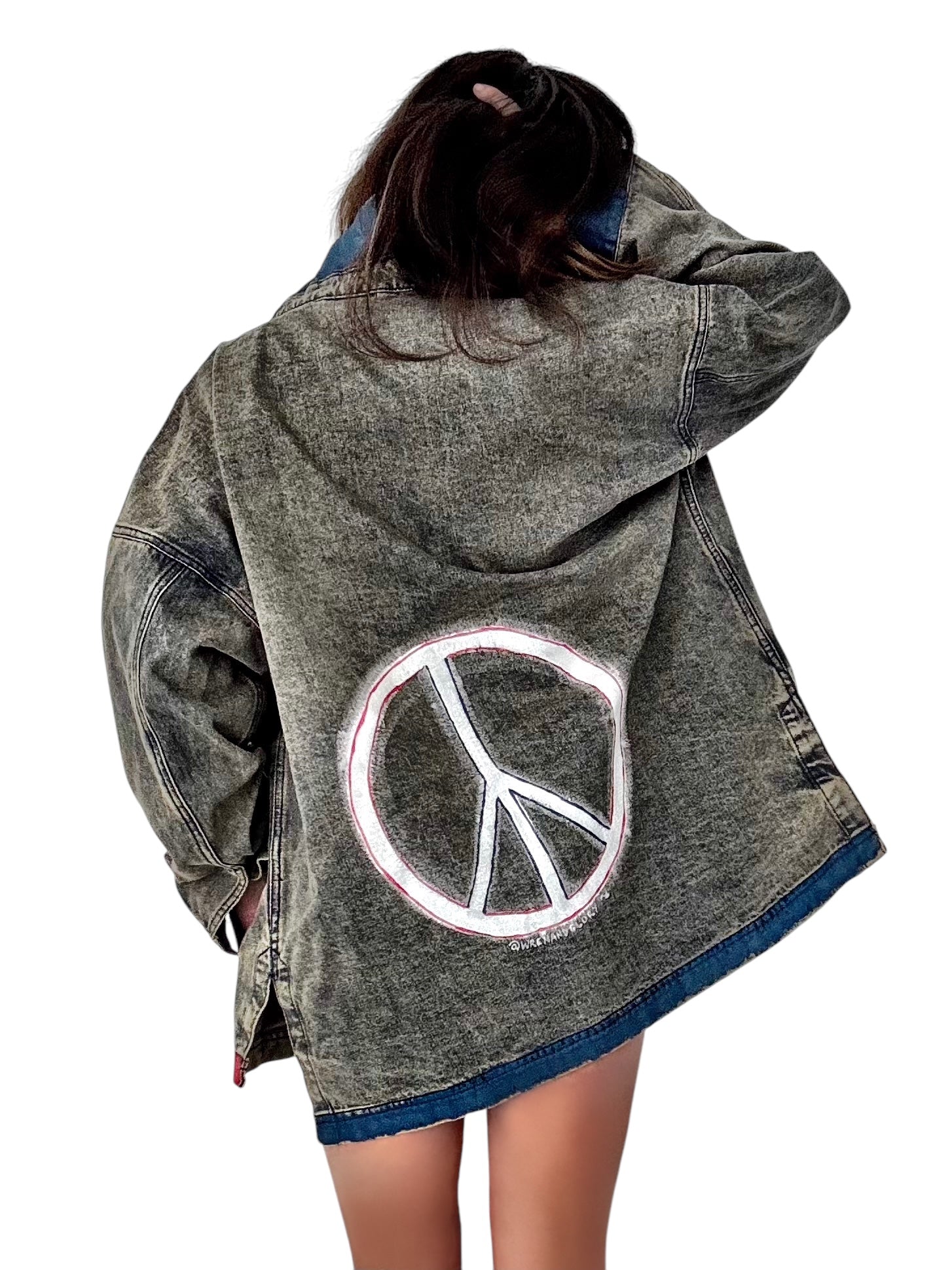 EARLY ACCESS 'Patchwork & Peace' Painted Jacket