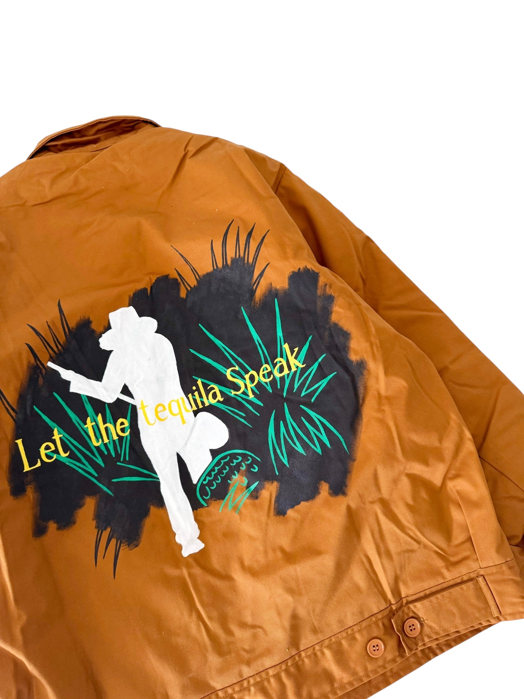 'Tequila Speaks' Painted Jacket