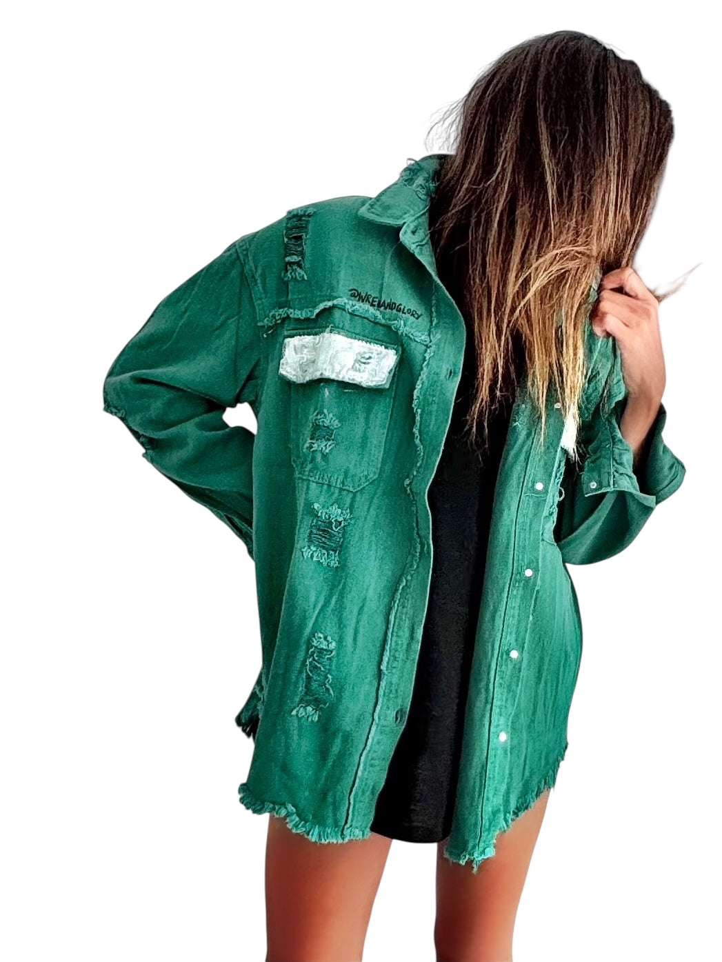 'Love & Tennis' Painted Jacket