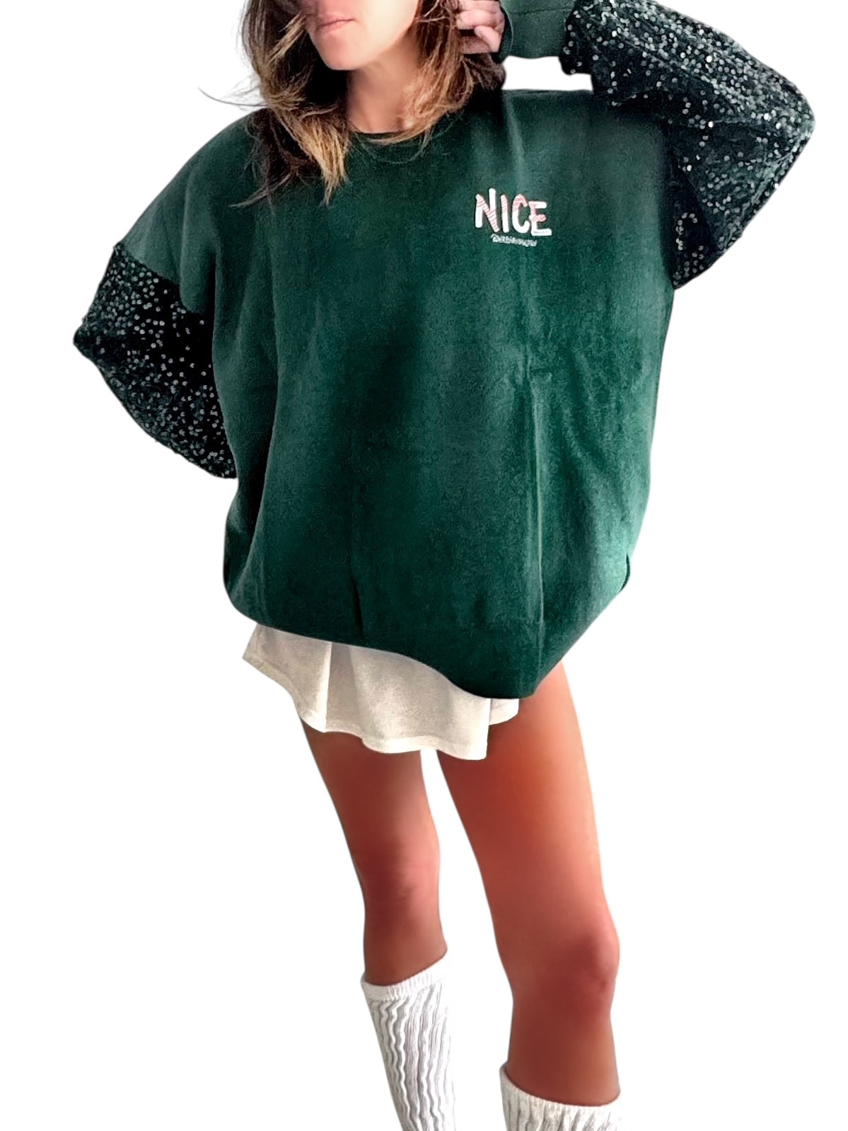 'Nice Nice' Knit Painted Sweater