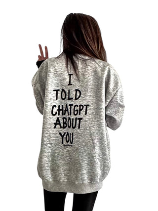 'ChatGPT' Painted Crewneck