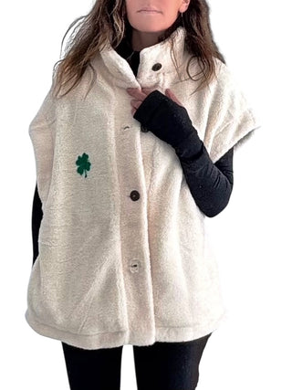 'Clover Kisses' Painted Vest
