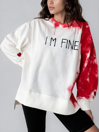 'I'm Totally Fine' Painted Crewneck