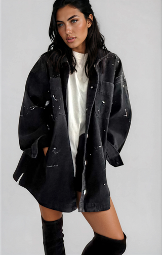 'NYC' Painted Jacket