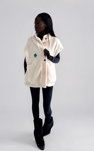 'Clover Kisses' Painted Vest