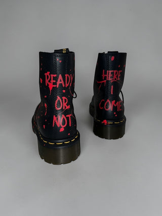 'Ready Or Not' x W+G Painted Dr Martens