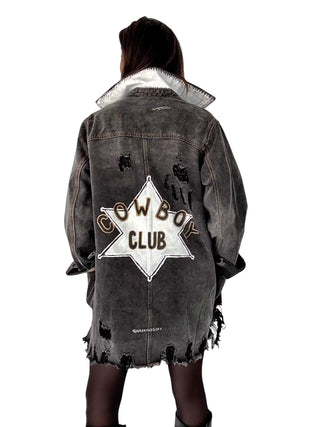 'Cowboy Club' Denim Jacket
