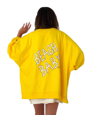 'Beach Baby' Painted Sweater