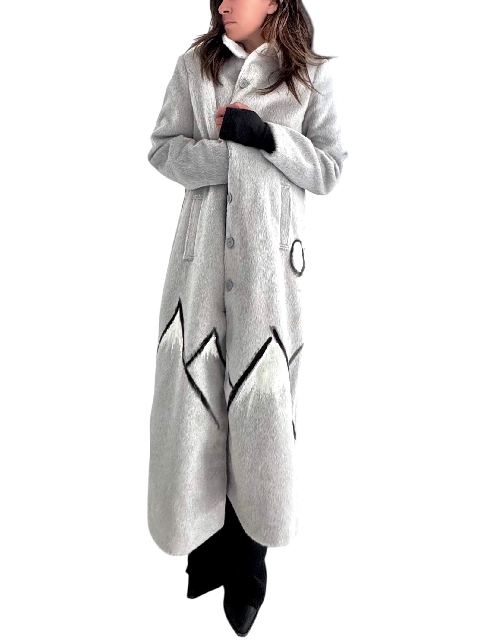 'Les Alpes' Painted Coat