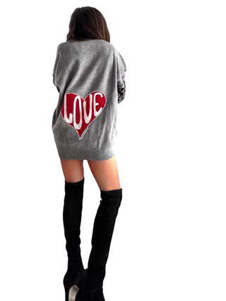 'Lovely' Painted Knit Sweater