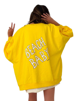 'Beach Baby' Painted Sweater