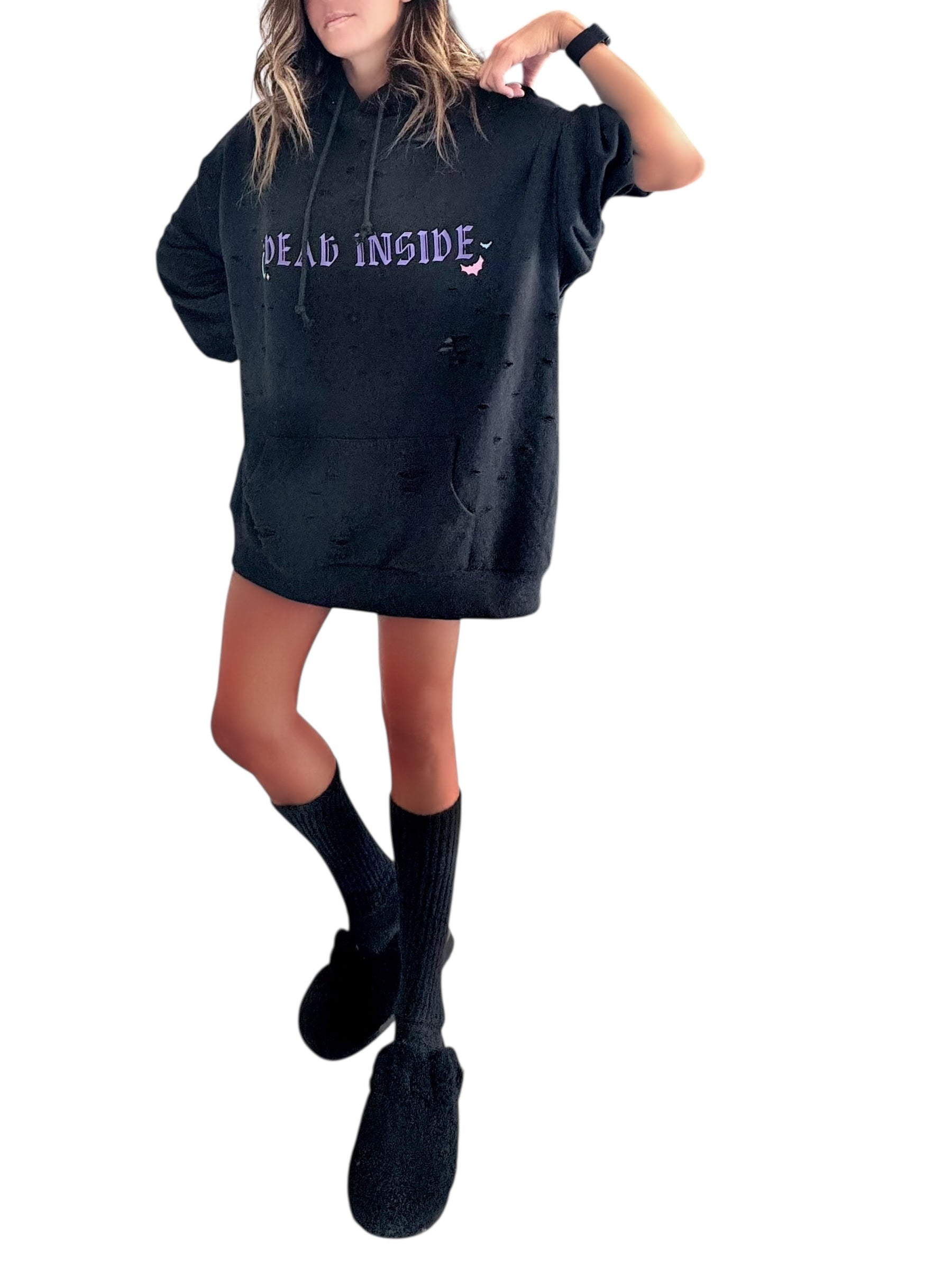 'Dead Inside' Painted Sweatshirt