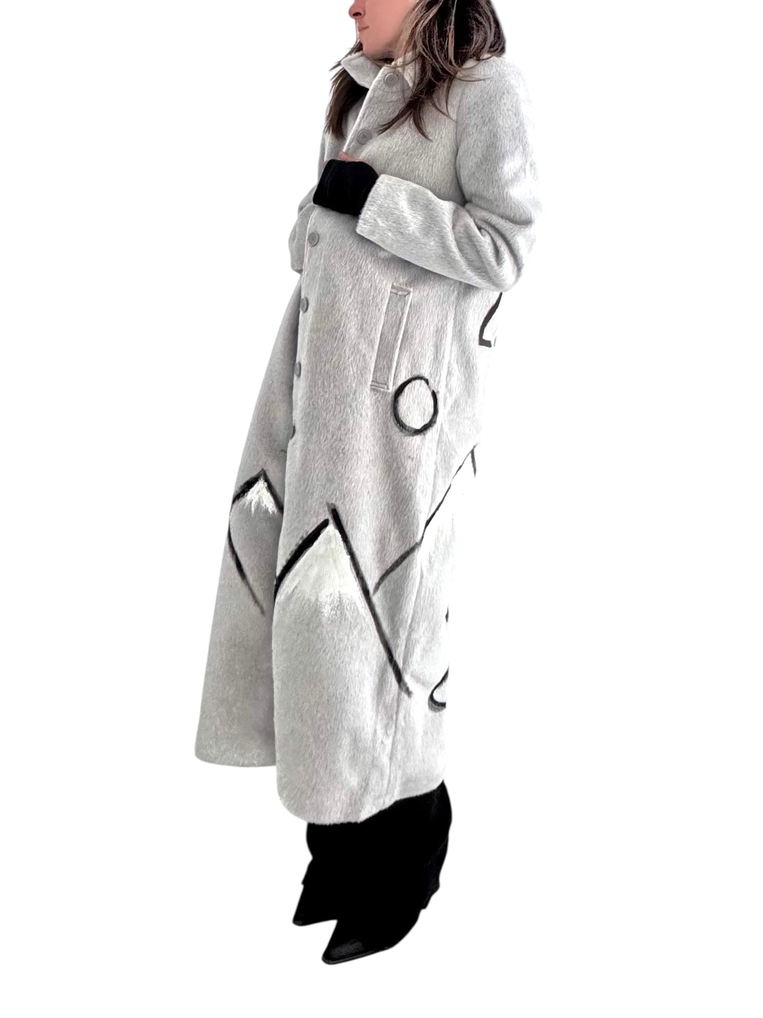 'Les Alpes' Painted Coat