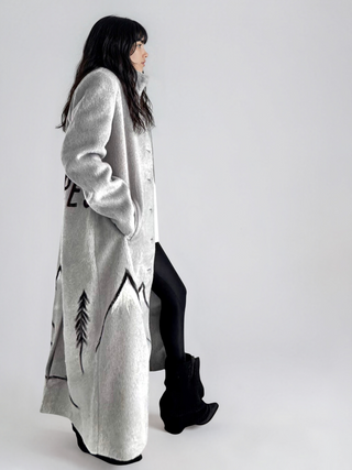 'Les Alpes' Painted Coat