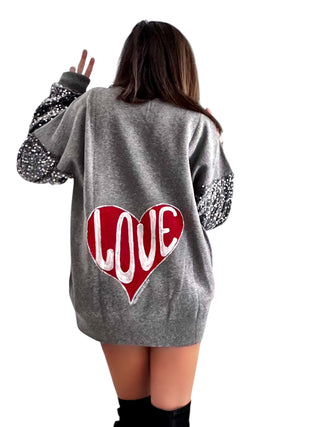 'Lovely' Painted Knit Sweater