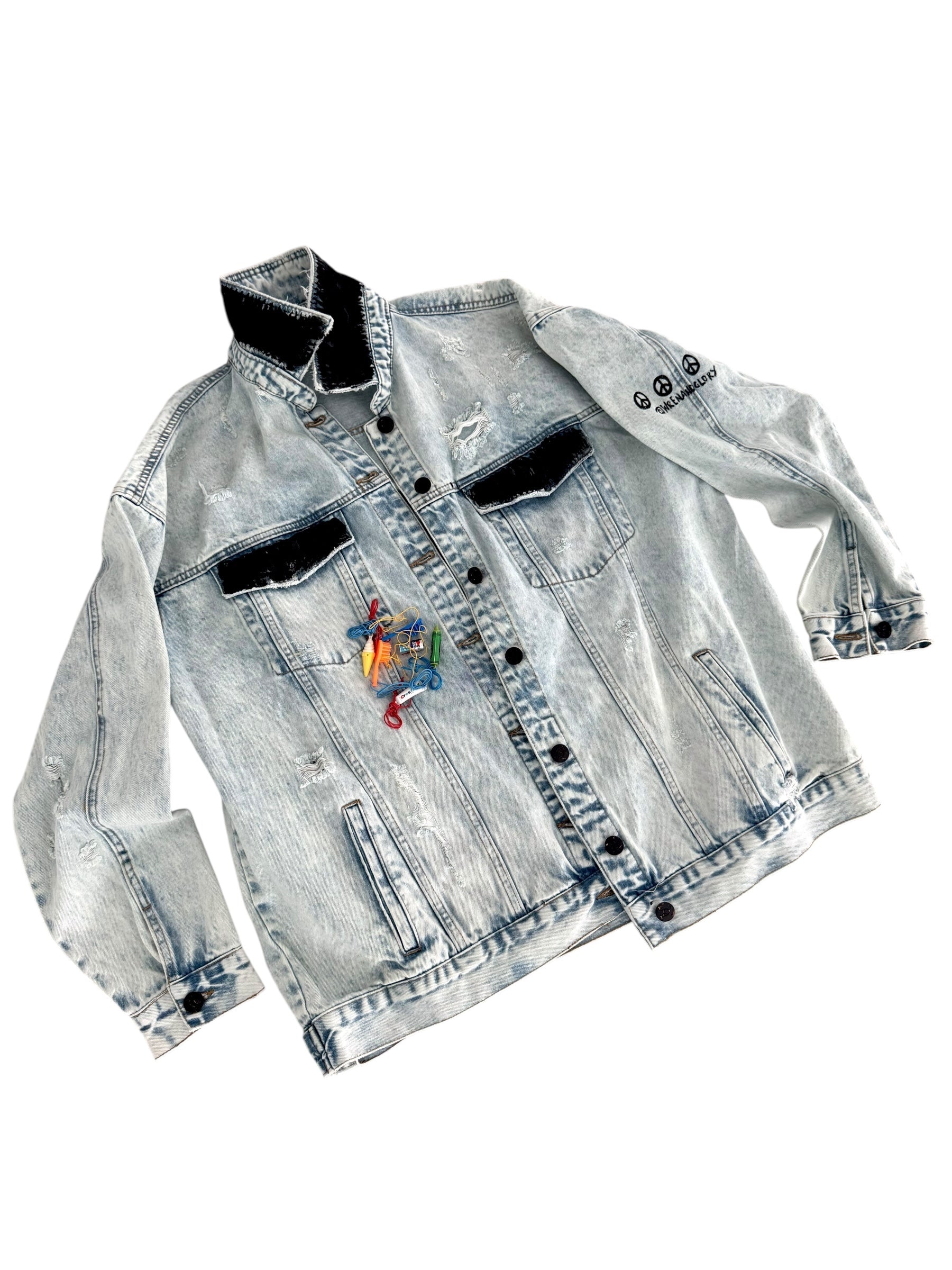 'Basic But Nostalgic' Denim Jacket & Charm Bracelets