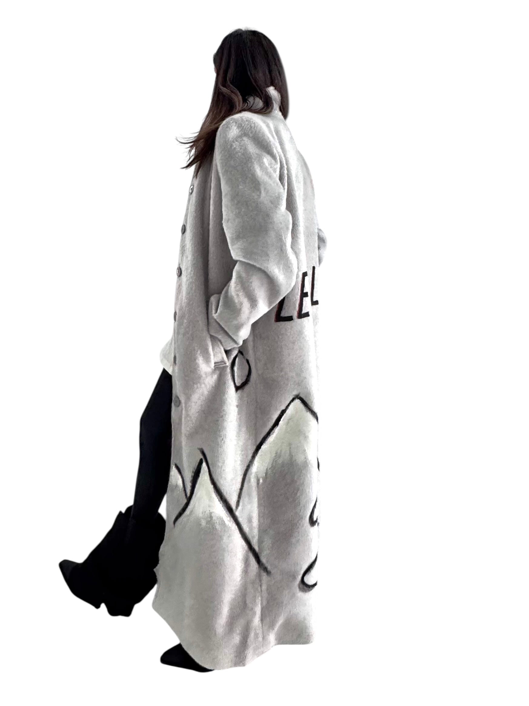 'Les Alpes' Painted Coat