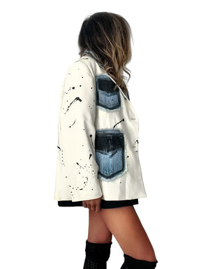 'Framework' Painted Blazer