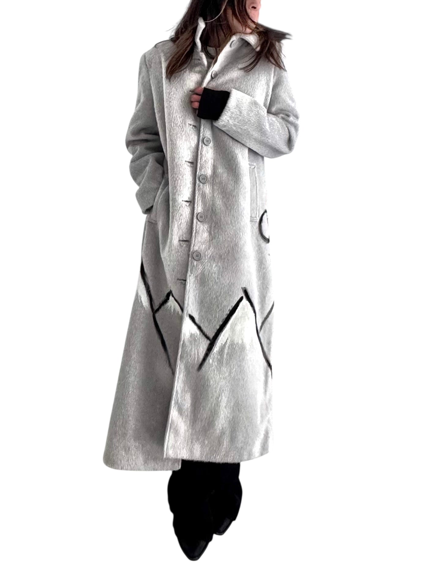 'Les Alpes' Painted Coat