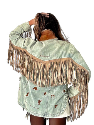 'My Cowboy Jacket' Denim & Fringe Jacket