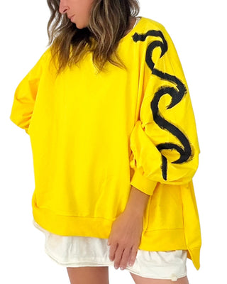 'Beach Baby' Painted Sweater
