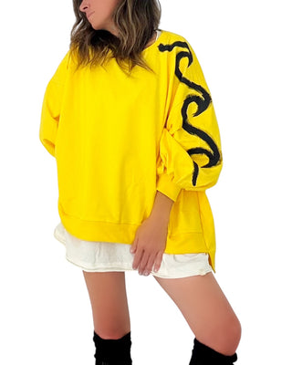 'Beach Baby' Painted Sweater