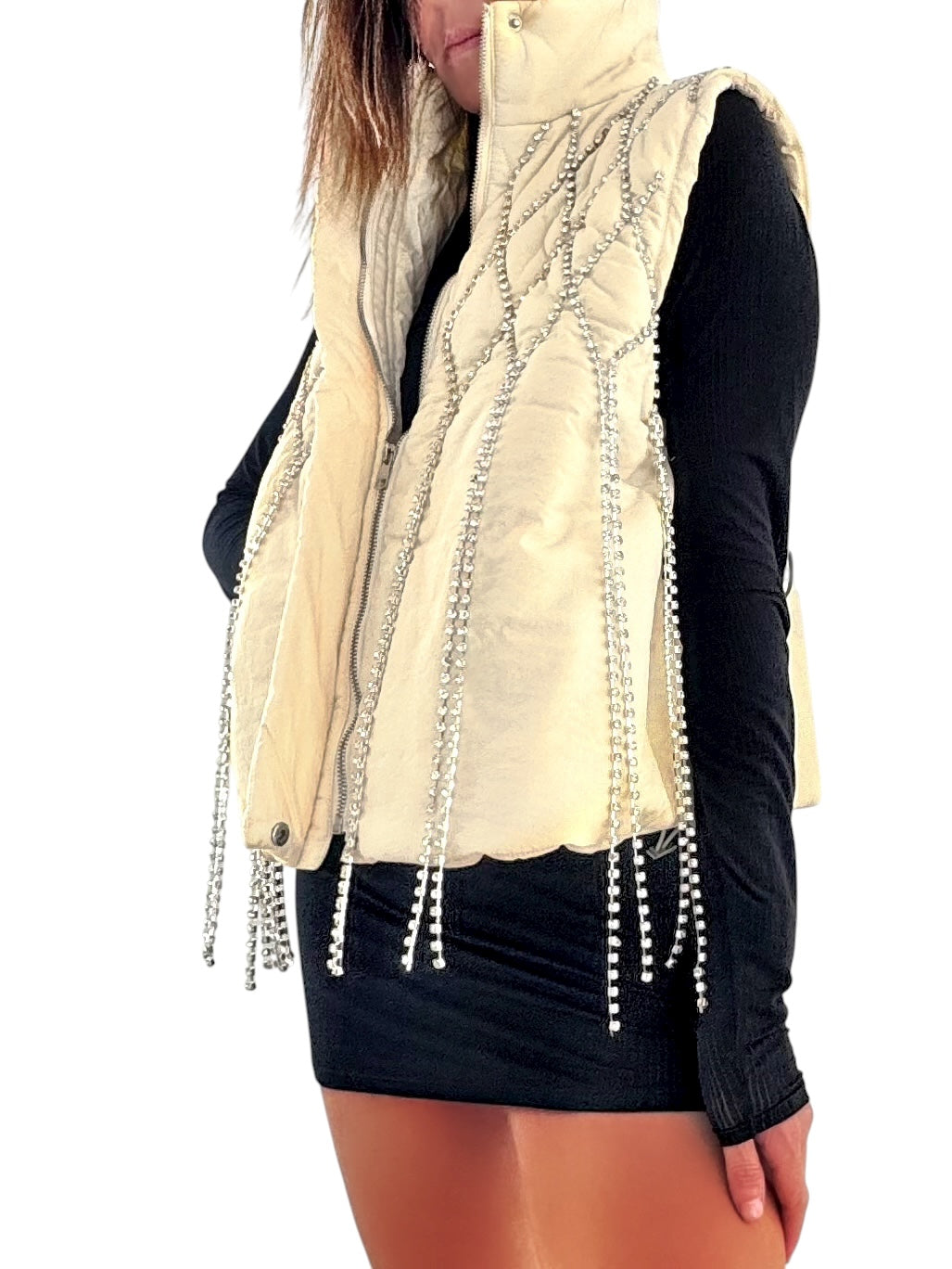 'But First, Champagne' Painted Vest