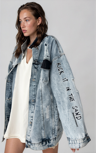 'Bikini Vibes' Denim Jacket