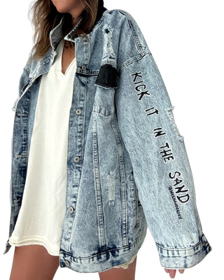 'Bikini Vibes' Denim Jacket