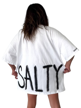 'Salty' Painted T Shirt