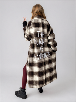 'Handmade' Painted Flannel Coat