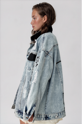'Bikini Vibes' Denim Jacket