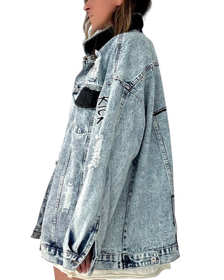 'Bikini Vibes' Denim Jacket