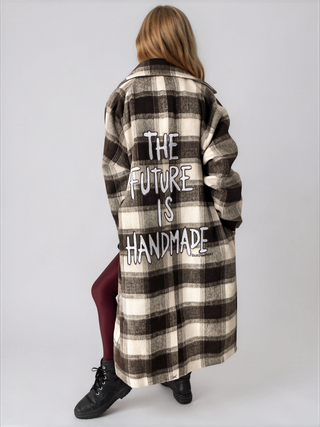 'Handmade' Painted Flannel Coat