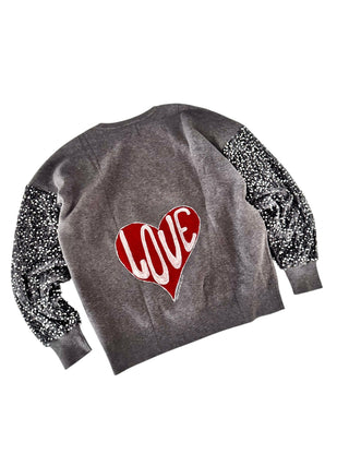 'Lovely' Painted Knit Sweater