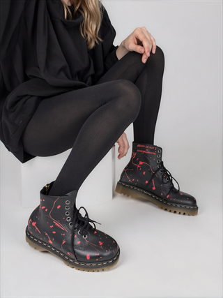 'Ready Or Not' x W+G Painted Dr Martens