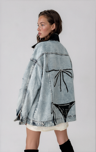 'Bikini Vibes' Denim Jacket
