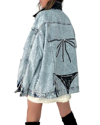 'Bikini Vibes' Denim Jacket
