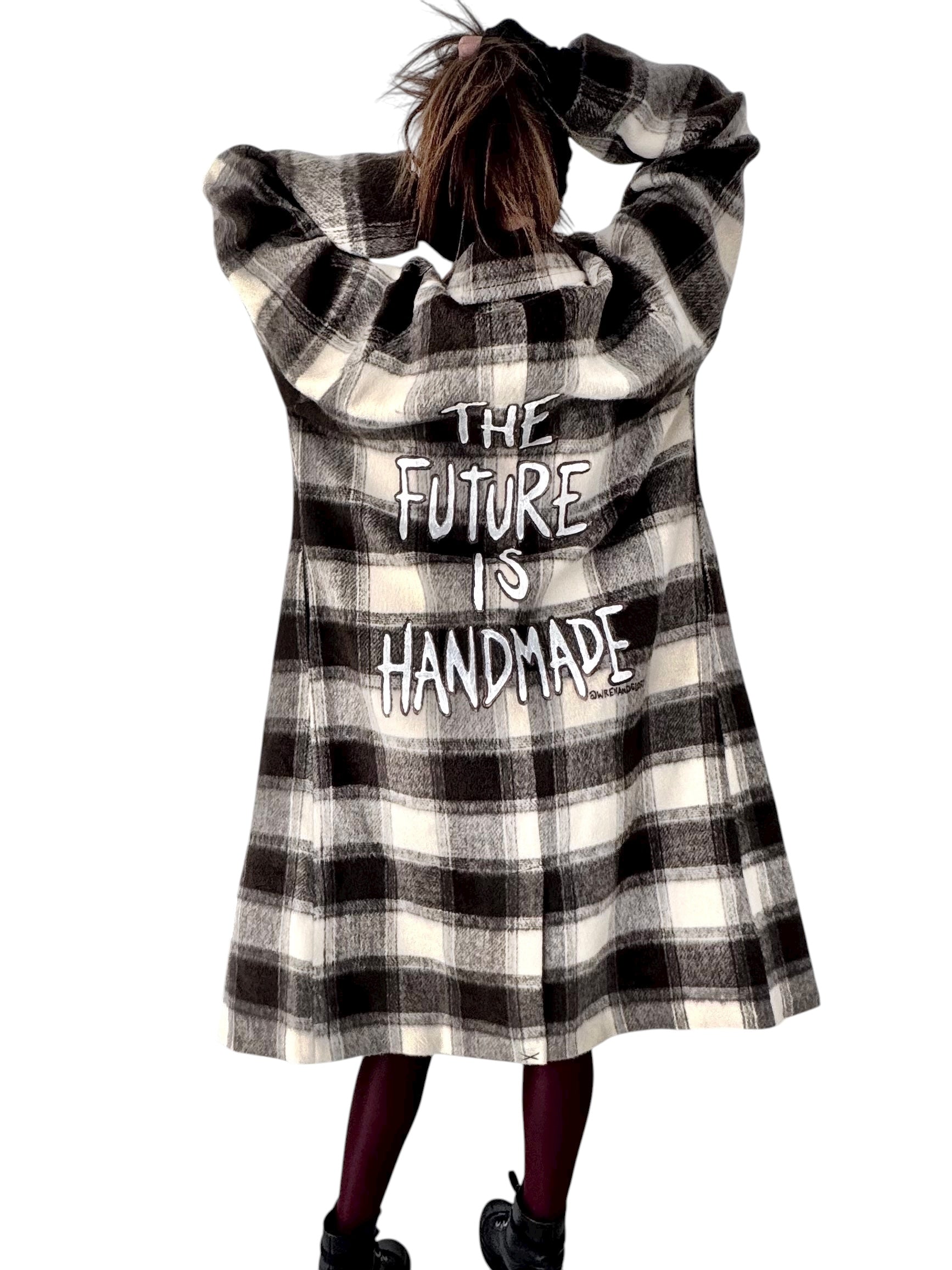 'Handmade' Painted Flannel Coat