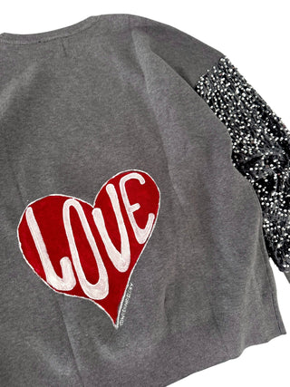'Lovely' Painted Knit Sweater