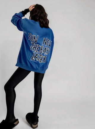 'Fun Time' Painted Crewneck