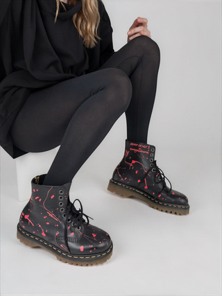'Ready Or Not' x W+G Painted Dr Martens