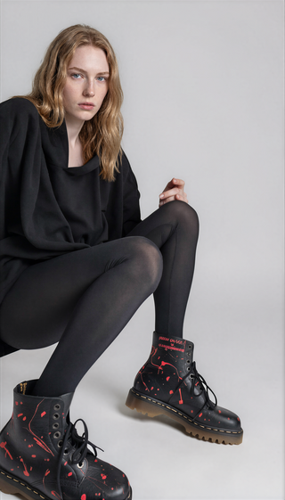'Ready Or Not' x W+G Painted Dr Martens